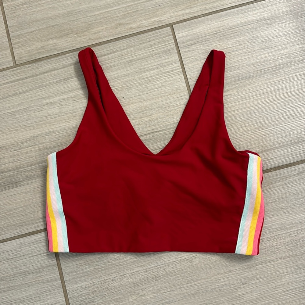 Shakti Brami Side Striped Crop Top L